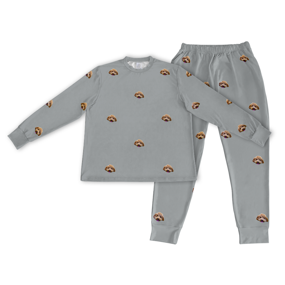 SlateGrayPajamaSet(Shirt&amp;Pants)