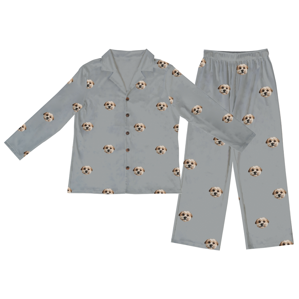 SlateGrayPajamaSet(Shirt&amp;Pants)